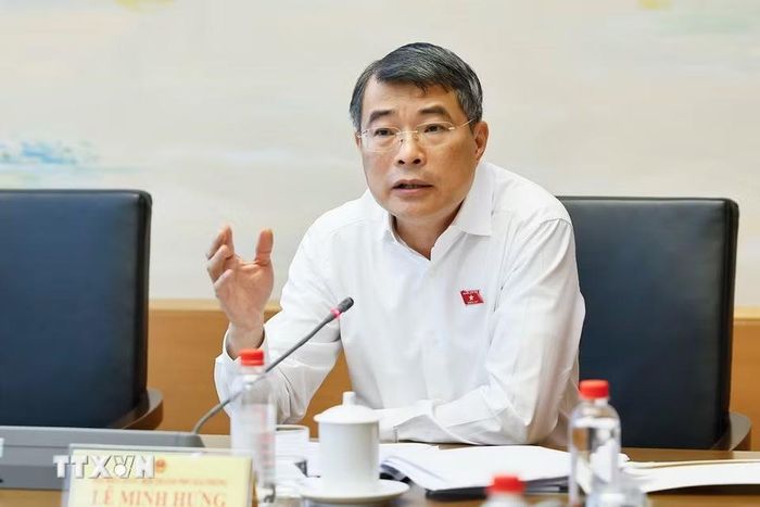 Thủ tướng Lê Minh Hưng, đại biểu Quốc hội thành phố Hải Phòng phát biểu. (Ảnh: Doãn Tấn/TTXVN)