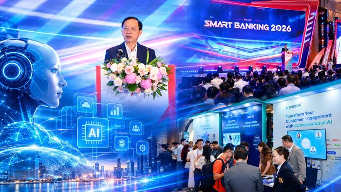 Chuyển đổi số ngân hàng, lấy AI làm động lực, niềm tin làm nền tảng. (Ảnh: Vietnam+)