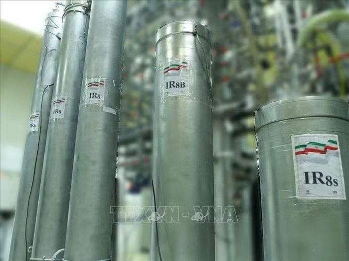 Ảnh tư liệu do Tổ chức Năng lượng Nguyên tử Iran công bố ngày 4/11/2019 cho thấy cơ sở làm giàu urani tại Trung tâm nghiên cứu hạt nhân Natanz, cách thủ đô Tehran khoảng 300 km về phía Nam. Ảnh: IRNA/TTXVN phát