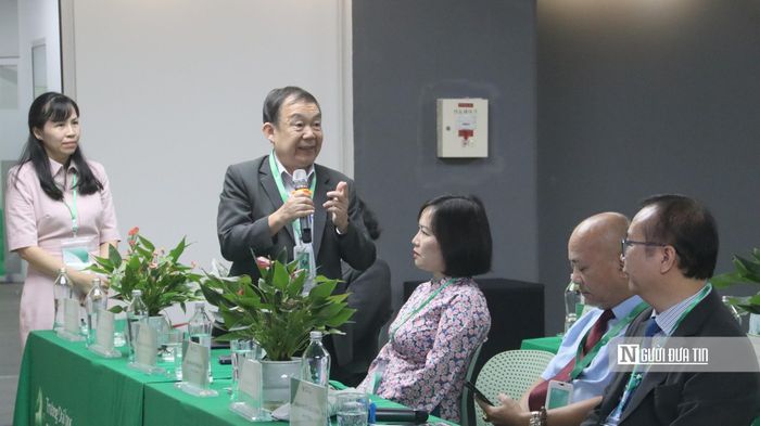 PGS.TS. Vũ Kim Bảng phát biểu trao đổi trong hội thảo (Ảnh: Quốc Tiệp).