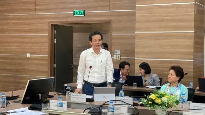 Ông Hoàng Ngọc Nhân - Cục trưởng Cục Khởi nghiệp và Doanh nghiệp công nghệ (Bộ KH&CN) phát biểu tại Hội thảo. Ảnh: HT.