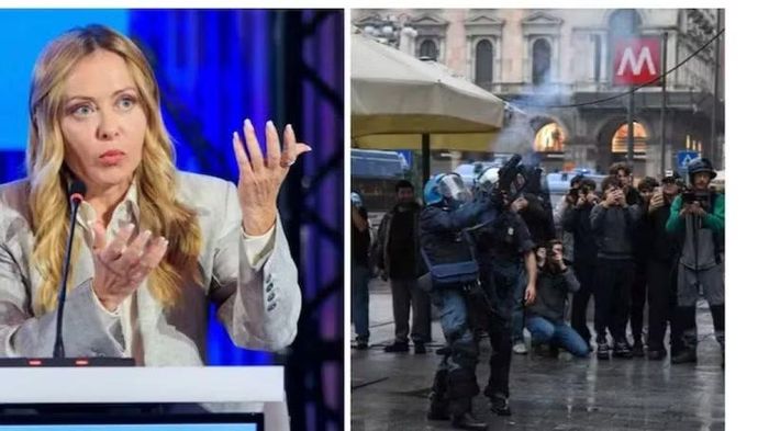 Đối phó với các cuộc biểu tình biến thành bạo loạn, chính phủ Italy của Thủ tướng Giorgia Meloni đã khẩn cấp thông qua sắc lệnh an ninh mới và triển khai 500 binh sĩ quân đội tới Milan. Ảnh: QQnews.