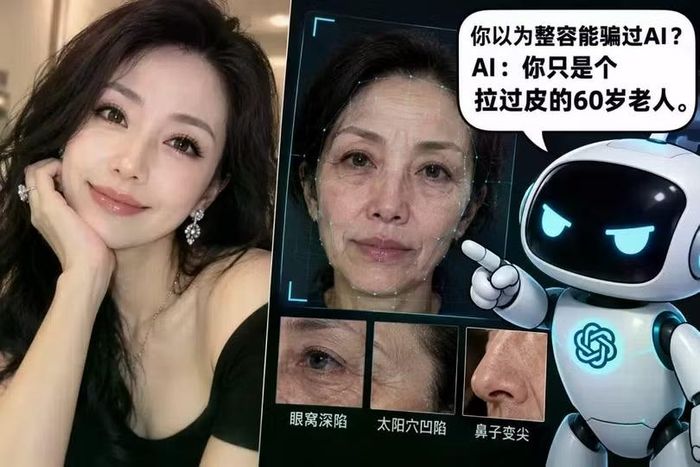 Phẫu thuật thẩm mỹ cũng không qua mặt được mô hình AI. Ảnh: Sohu.