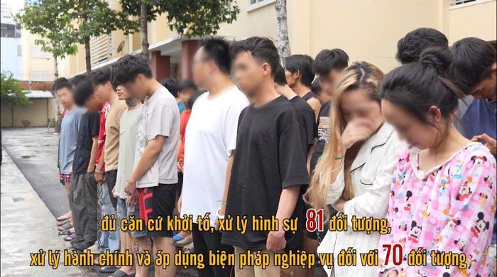 Các đối tượng bị bắt trong chuyên án.