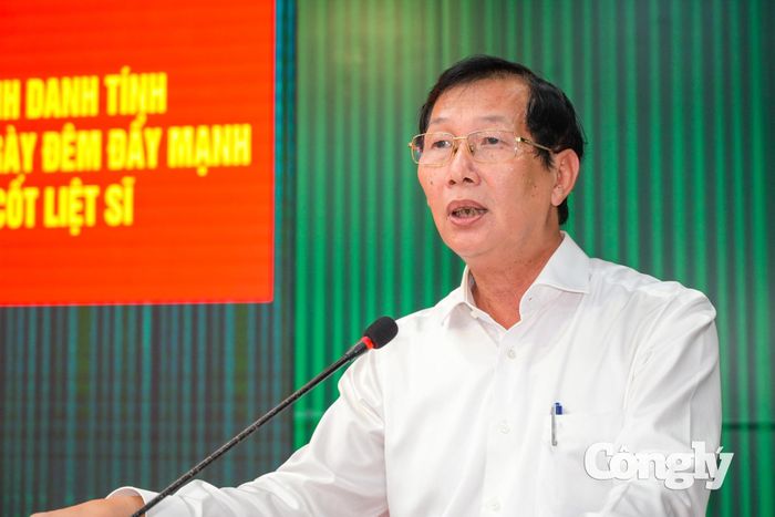 Ông Lê Văn Phước, Phó Chủ tịch UBND tỉnh, Trưởng Ban Chỉ đạo 515 tỉnh An Giang phát biểu