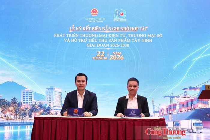 Nghi thức ký kết Biên bản ghi nhớ hợp tác.