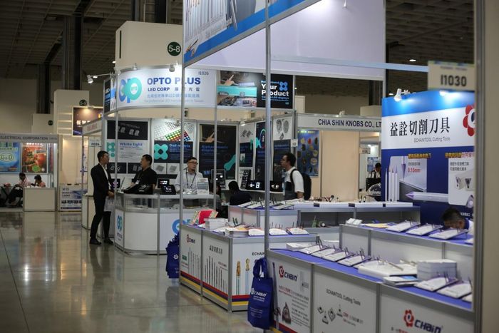 Một số gian hàng tại TAITRONICS & AIoT Taiwan 2026 - Ảnh: Bạch Dương.