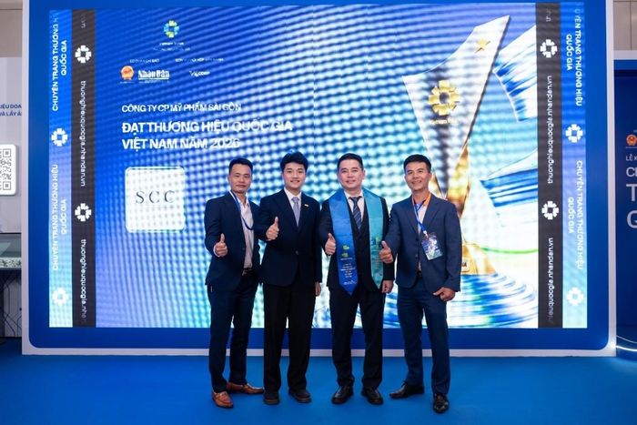 Công ty Cổ phần Mỹ Phẩm Sài Gòn nhận giải thường Thương hiệu Quốc gia năm 2026.