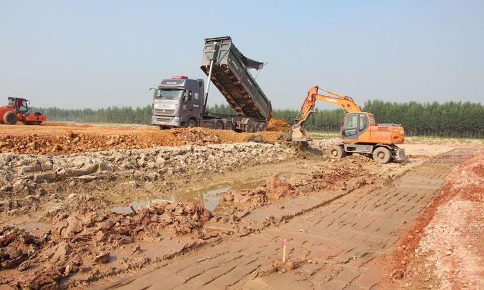 Khu công nghiệp Thuận Thành III, phân khu C đang được đẩy nhanh tiến độ thi công để thu hút nhà đầu tư thứ cấp.