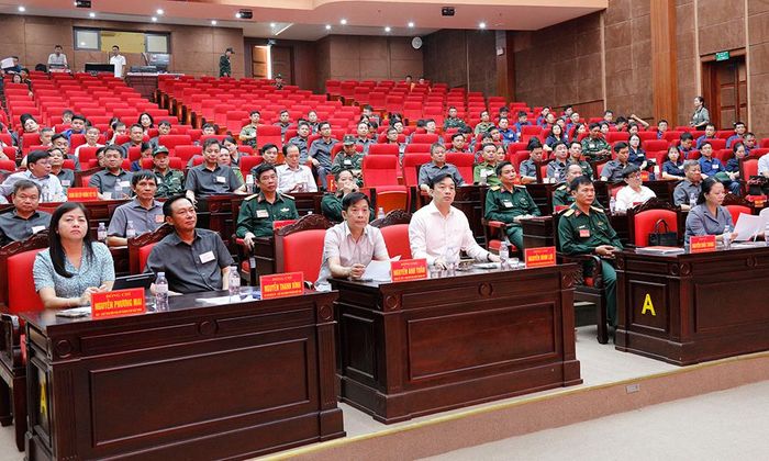 Các đại biểu dự khai mạc diễn tập.