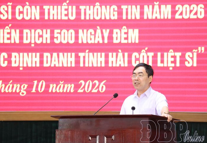 Lãnh đạo Sở Nội vụ tham luận tại hội nghị.