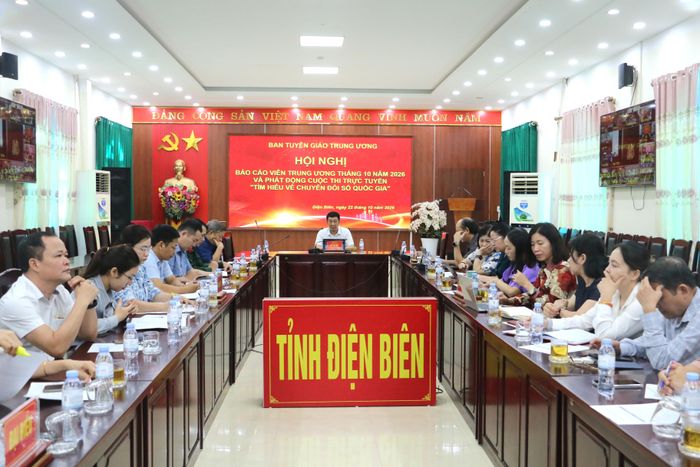 Đại biểu dự hội nghị tại điểm cầu tỉnh.