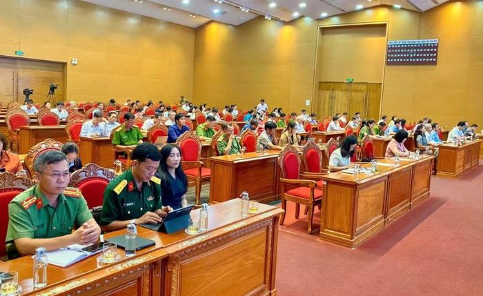  Quang cảnh hội nghị tại điểm cầu tỉnh Gia Lai. Ảnh: Nhật Trường 