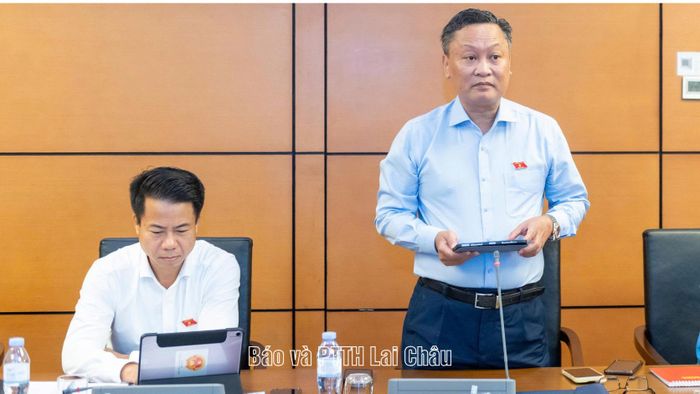 Đại biểu Vũ Minh Đạo tham gia ý kiến thảo luận.