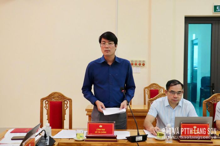 Lãnh đạo Sở Tài chính phát biểu ý kiến tại hội thảo