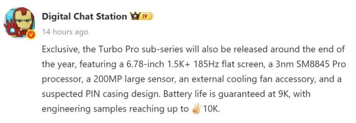 Thông tin cấu hình OnePlus Turbo Pro được tiết lộ