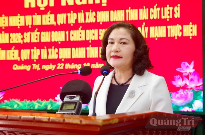 Đồng chí Nguyễn Thị Hà, Thứ trưởng Bộ Nội vụ phát biểu chỉ đạo hội nghị - Ảnh: H.N