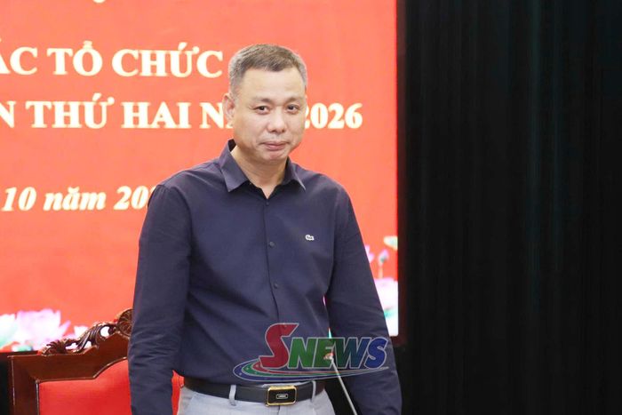Đồng chí Nguyễn Thành Công, Phó Chủ tịch UBND tỉnh phát biểu kết luận tại hội nghị.