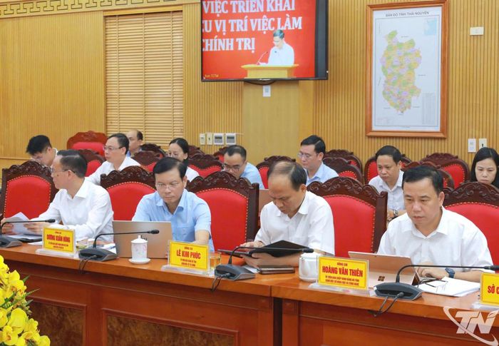 Các đại biểu dự Hội nghị tại điểm cầu Thái Nguyên.