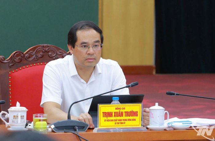 Đồng chí Bí thư Tỉnh ủy Trịnh Xuân Trường dự Hội nghị tại điểm cầu Thái Nguyên.