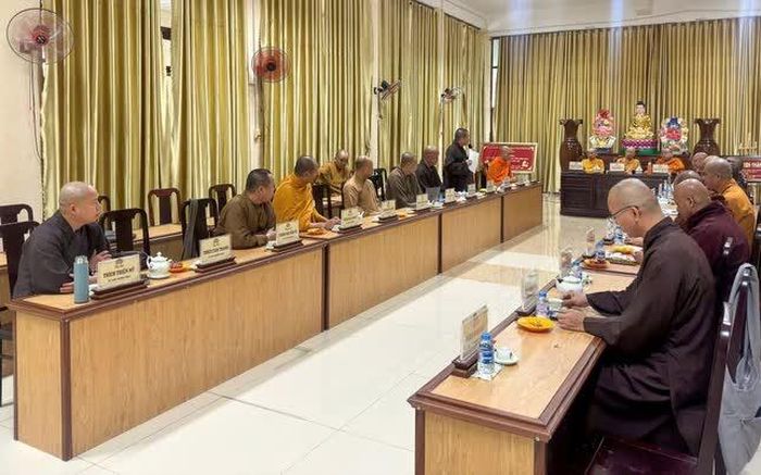 Quang cảnh buổi họp Ban Thường trực Ban Trị sự GHPGVN TP.Đồng Nai