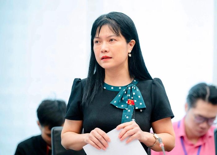 Phó Chủ nhiệm Ủy ban Công tác đại biểu Tạ Thị Yên (Đoàn Điện Biên). Ảnh: Hồng Phong.