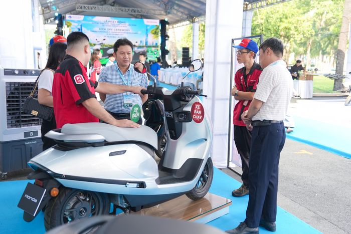 Các mẫu xe điện của Honda được giới thiệu tại sự kiện.