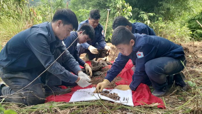 Lực lượng chuyên trách đào đất tìm kiếm, quy tập hài cốt liệt sĩ trên địa bàn tỉnh An Giang năm 2026.
