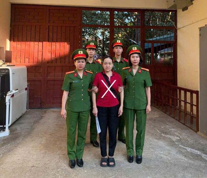 Đối tượng Đàm Thị Tươi bị cơ quan công an khởi tố, bắt tạm giam (Ảnh: CACC)