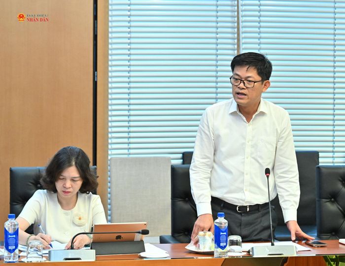 Cục trưởng Cục Quản trị Phạm Đức Thảo phát biểu