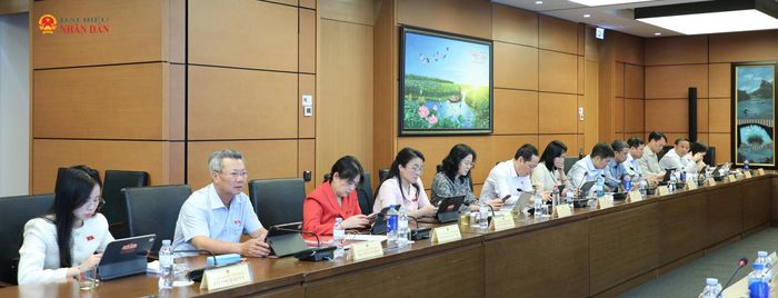 Các ĐBQH tỉnh Nghệ An dự thảo luận tổ