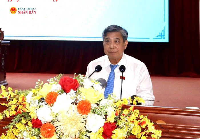 Chủ tịch HĐND TP. Cần Thơ Đồng Văn Thanh phát biểu tại kỳ họp