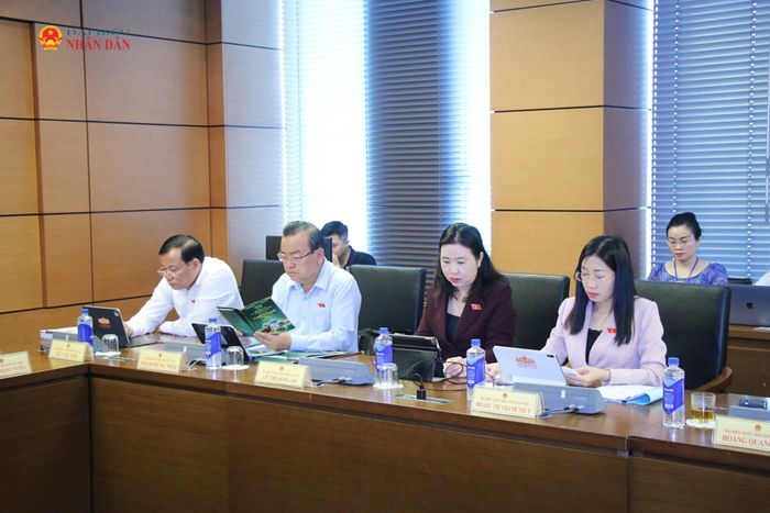 Các đại biểu tham dự thảo luận tổ. Ảnh: Đắc Trường