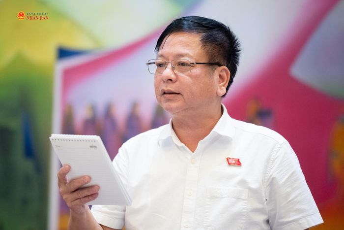 ĐBQH Nguyễn Trường Giang (Lâm Đồng) phát biểu. Ảnh: Phạm Thắng