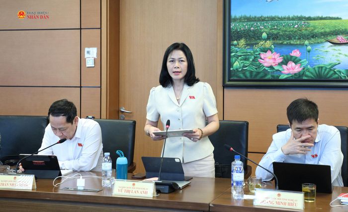 ĐBQH Vũ Thị Lan Anh (Nghệ An) phát biểu