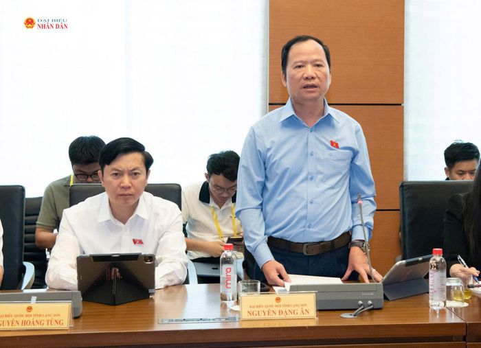 ĐBQH Nguyễn Đặng Ân (Lạng Sơn) phát biểu