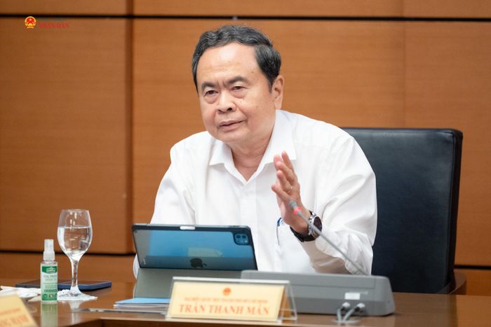 Chủ tịch Quốc hội Trần Thanh Mẫn phát biểu