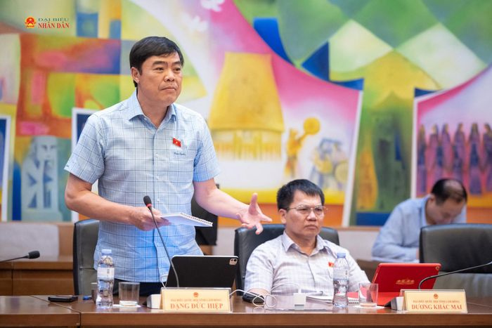 ĐBQH Đặng Đức Hiệp (Lâm Đồng) phát biểu. Ảnh: Phạm Thắng