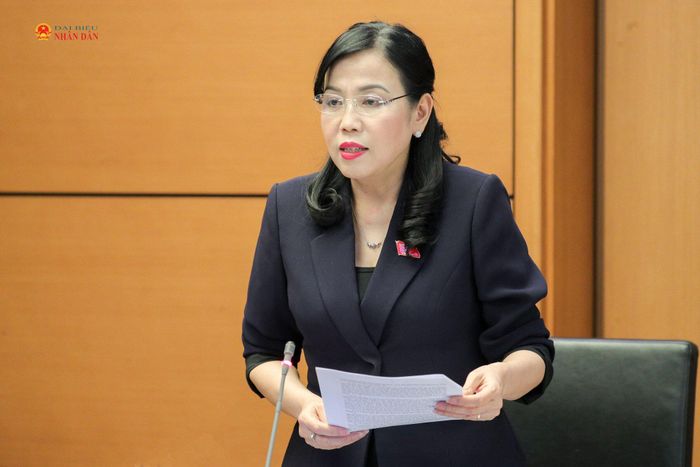 Chủ nhiệm Ủy ban Khoa học, Công nghệ và Môi trường, ĐBQH Nguyễn Thanh Hải (Thái Nguyên) phát biểu. Ảnh: Hồ Long