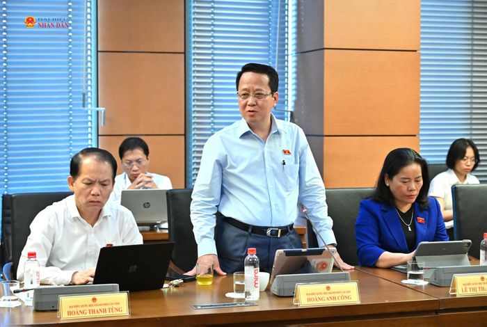 ĐBQH Hoàng Anh Công (TP. Cần Thơ) phát biểu. Ảnh: Quang Khánh