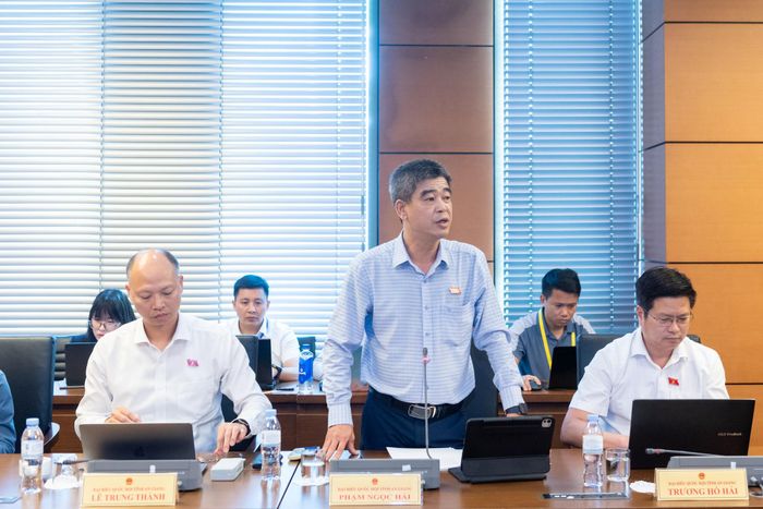 ĐBQH Phạm Ngọc Hải (An Giang) phát biểu. Ảnh: Mạnh Hưng