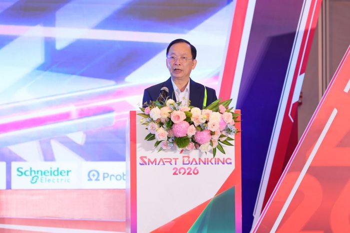 TS. Đào Minh Tú, Phó Chủ tịch kiêm Tổng Thư ký Hiệp hội Ngân hàng Việt Nam phát biểu khai mạc Sự kiện
