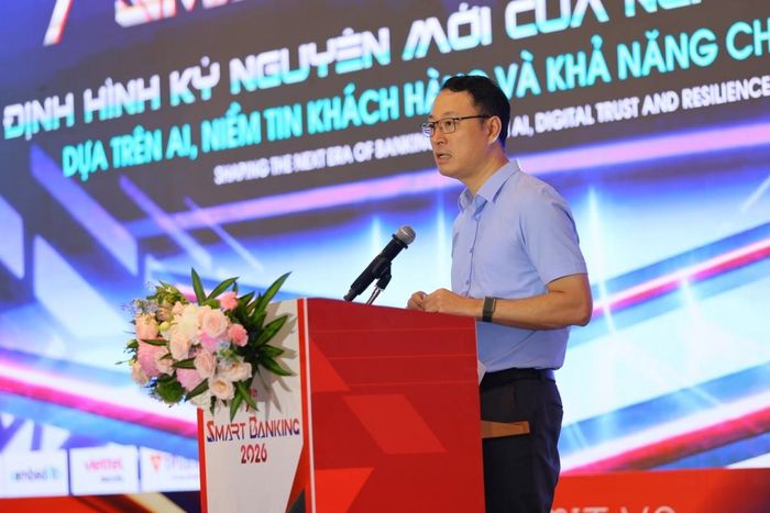 Thượng tá Triệu Mạnh Tùng, Phó Cục trưởng Cục An ninh mạng và phòng, chống tội phạm sử dụng công nghệ cao (A05), Bộ Công an phát biểu tại Sự kiện