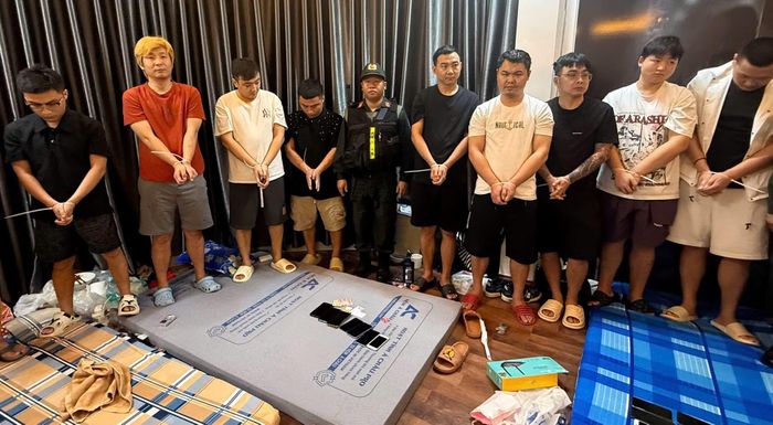Nhóm đối tượng người nước ngoài bị phát hiện ở Đồng Nai.