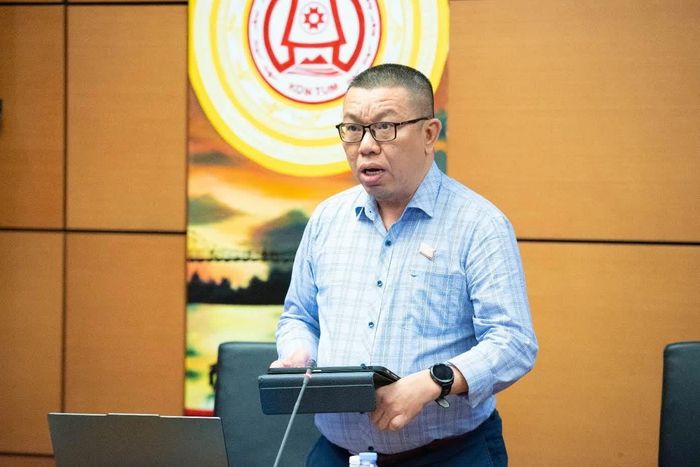 Đại biểu Trần Mạnh Huy - Đoàn ĐBQH TP. Đà Nẵng phát biểu. Ảnh: Xuân Quý