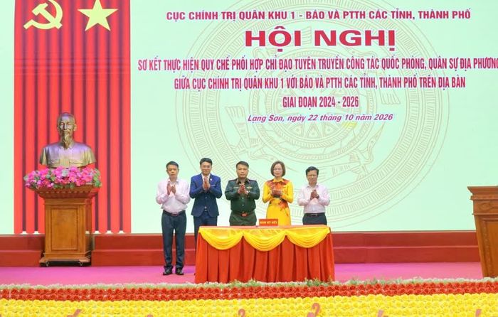 Các đơn vị ký kết quy chế phối hợp chỉ đạo tuyên truyền giai đoạn 2026 - 2028.