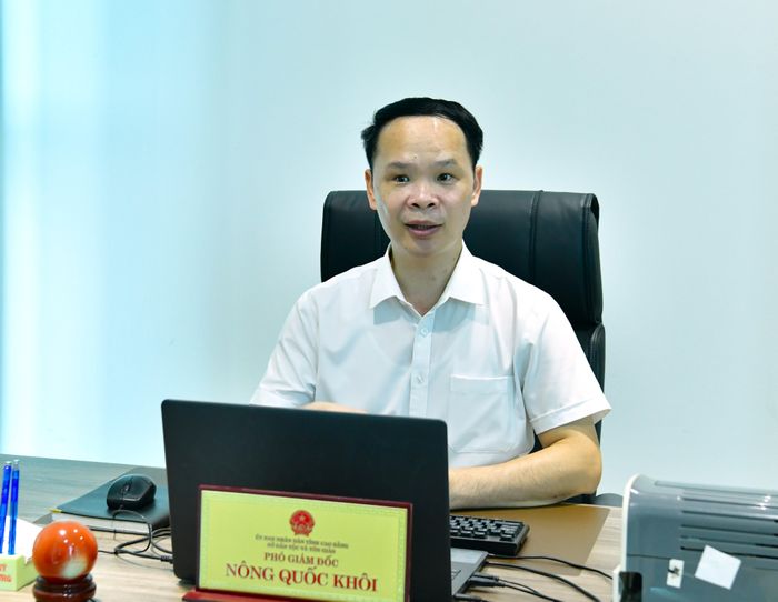 Ông Nông Quốc Khôi - Phó Giám đốc Sở Dân tộc và Tôn giáo tỉnh Cao Bằng. Ảnh: PHÚC KHANG