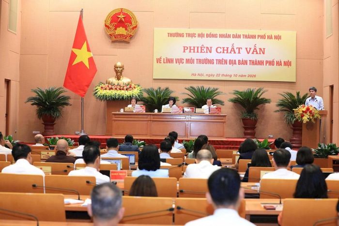 Phiên chất vấn của HĐND thành phố Hà Nội sáng 22/10 về lĩnh vực môi trường