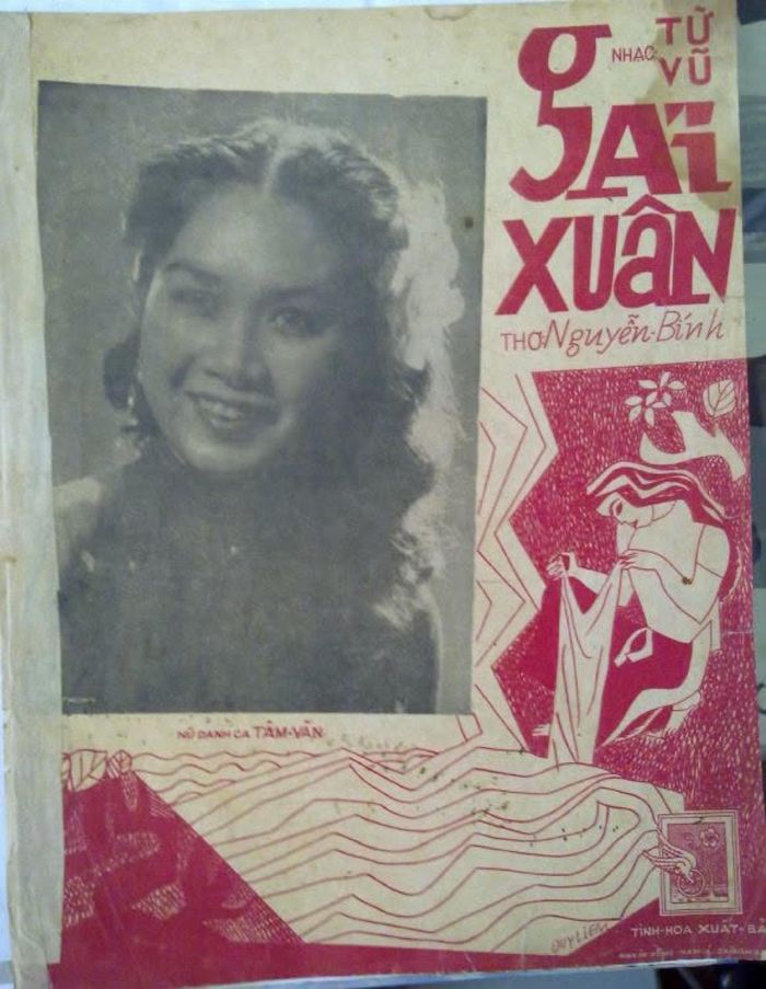 Bìa nhạc “Gái xuân” phát hành đầu tiên vào năm 1954.