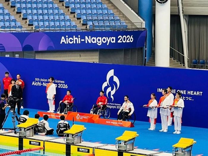 Vận động viên Đỗ Thanh Hải mang về tấm huy chương vàng đầu tiên và Lê Tiến Đạt mang về tấm huy chương bạc thứ 2 cho Đoàn Thể thao người khuyết tật Việt Nam.